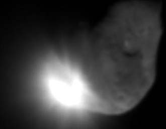 Impact (contact) de l'Impactor de Deep Impact
